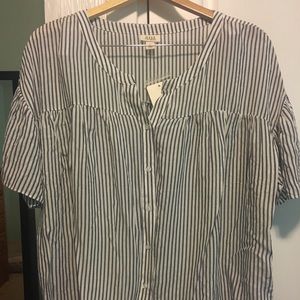 NWT a.n.a. striped, breezy top